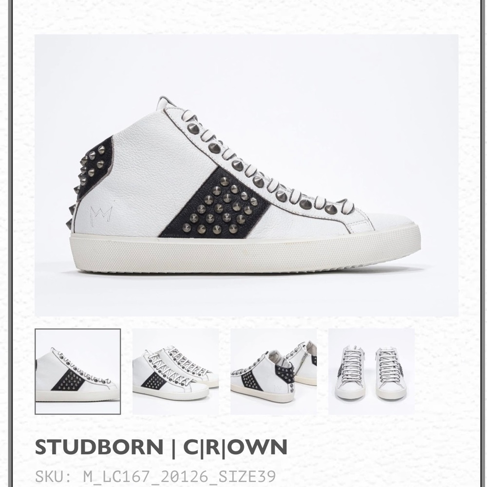 LEATHER CROWN MENS SNEAKERS 42 (EUR)